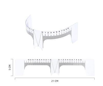 Regla Para Cejas Microblading Calibre Vincha Plástico #0428