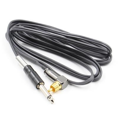 Clipcord Cable Siliconado Conexión RCA Ficha 90° (Negro)