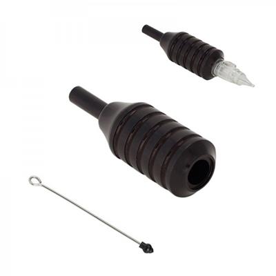 Grip EZ Tattoo Aluminio para Cartuchos 25mm. (Negro)