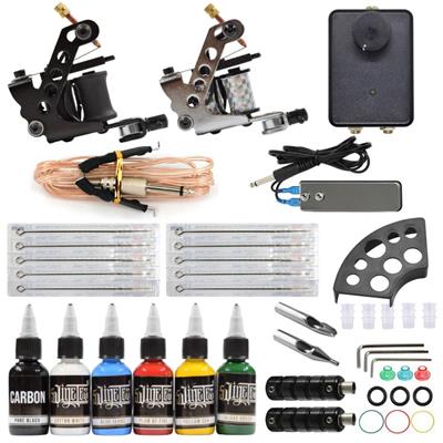 Kit Tattoo Inicial Full #22249-1 Con 2 Maquinas + 