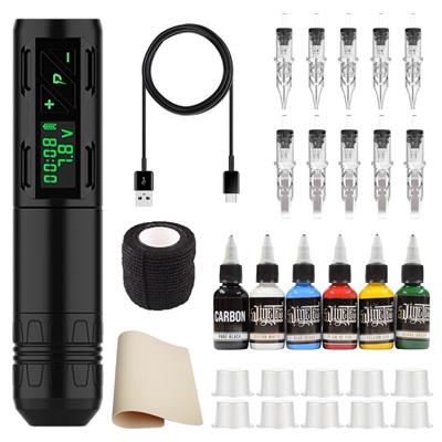 Kit Tattoo #240802 con Máquina Pen Inalámbrica P2S
