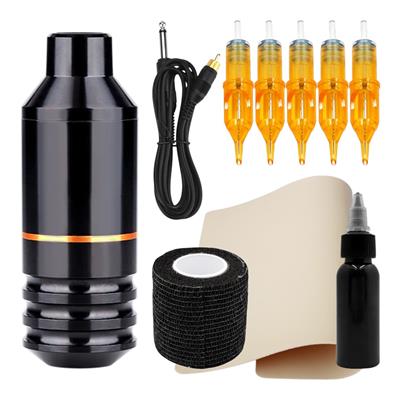 Kit Tattoo con Máquina Pen King Kong 17 (Negra) + Accesorios