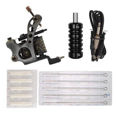 Kit Tattoo Máquina Bobinas #0453 + Grip, Cable, Agujas y Tips
