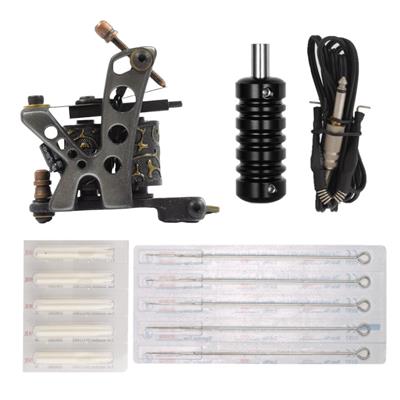 Kit Tattoo Máquina Bobinas #0455 + Grip, Cable, Agujas y Tips