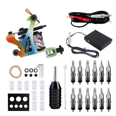 Kit Tattoo Máquina 1116-7 con Puntera para Cartuchos y Accesorios