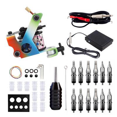 Kit Tattoo Máquina 1118-7 con Puntera para Cartuchos y Accesorios