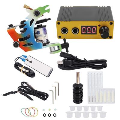 Kit Tattoo Standard Colorfull Máquina #1102-7 y Accesorios