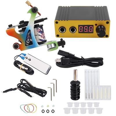 Kit Tattoo Standard Colorfull Máquina #1116-7 y Accesorios