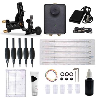 Kit Tattoo Inicial Completo Con Máquina Rotativa D
