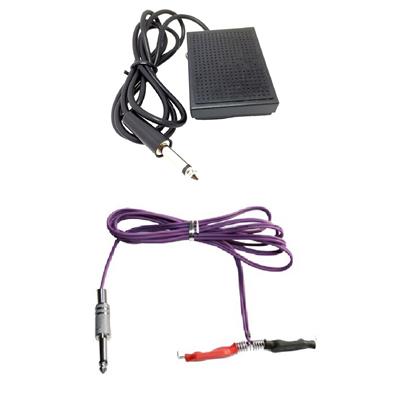 Combo Pedal Standard Negro + Clipcord Cable Siliconado (Violeta)