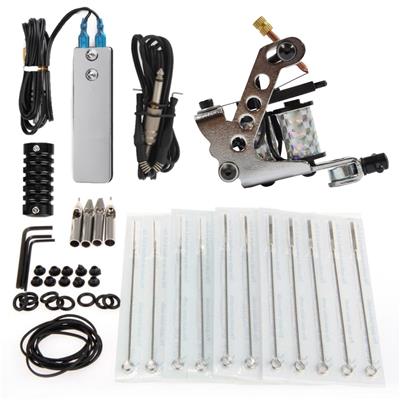 Kit Tattoo 86 Standard Iron Máquina DG032F (Plateada)