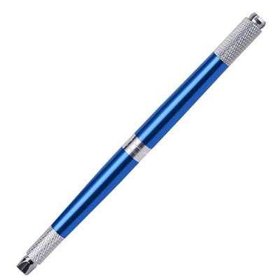 Tebori Pluma Microblading Popu Pmu Manual Doble Pen B20 (Azul)