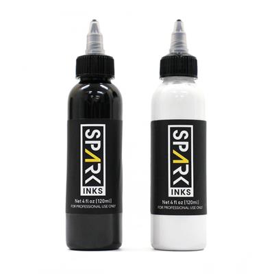 Set de Tintas Spark Ink 4oz (x2 Unidades) Black & White